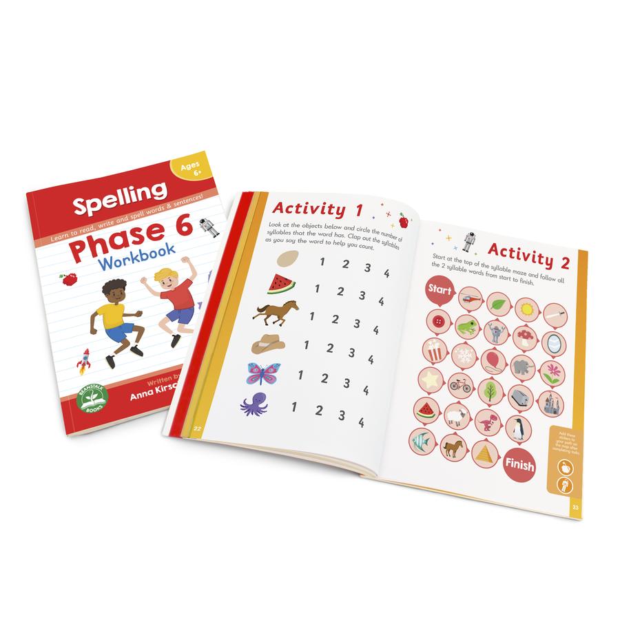 Phase 6 Spelling Workbook by Beanstalk Books
