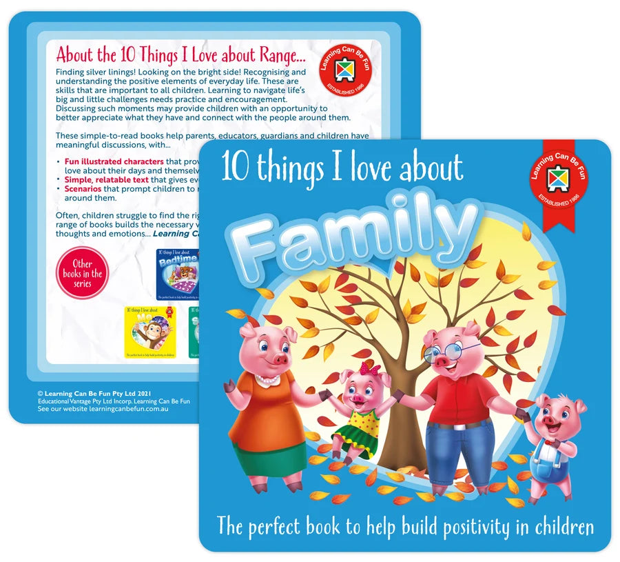 10 Things I Love About Family - Children's Book