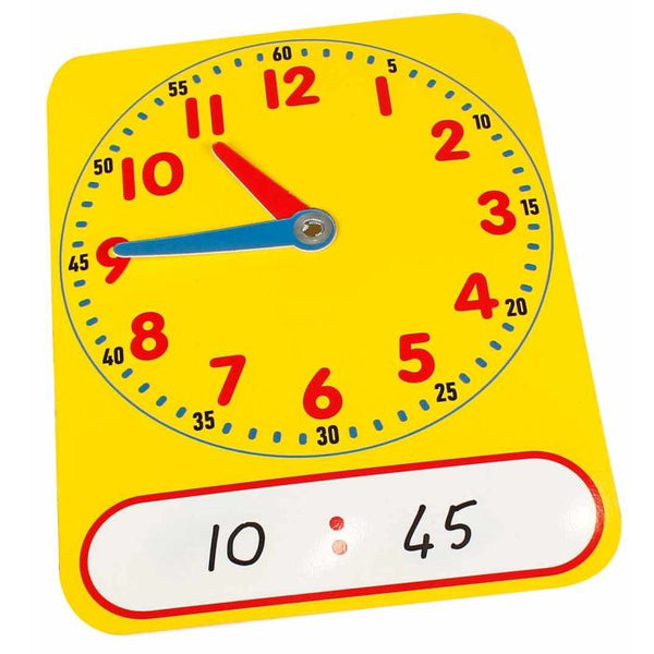 Clock Dial Digital/Analog Write On/Wipe Off