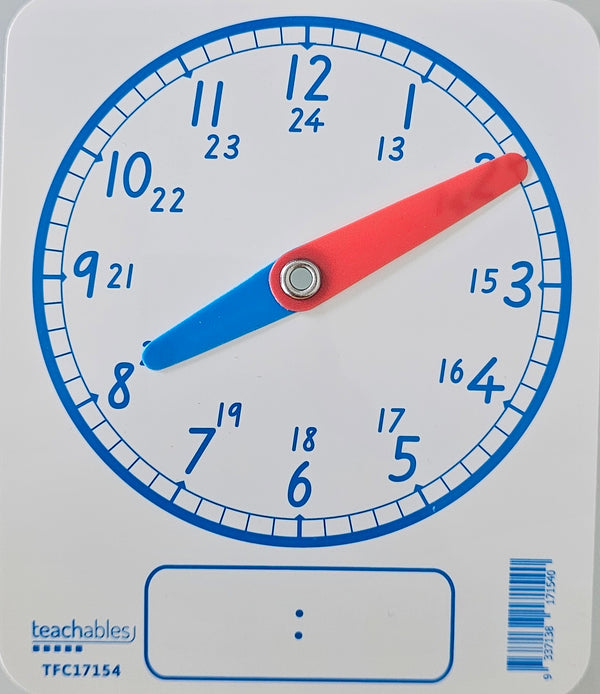 24hrs Clock Face Digi/Ana - White