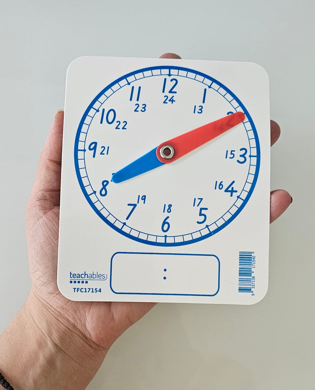 24hrs Clock Face Digi/Ana - White