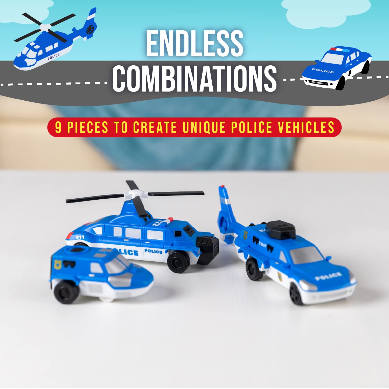 Popular Playthings - Mix or Match - Police Vehicles