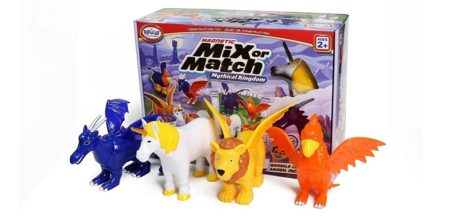 Magnetic Mix or Match Animals - MYTHICAL KINGDOM set 1 - By Popular Playthings