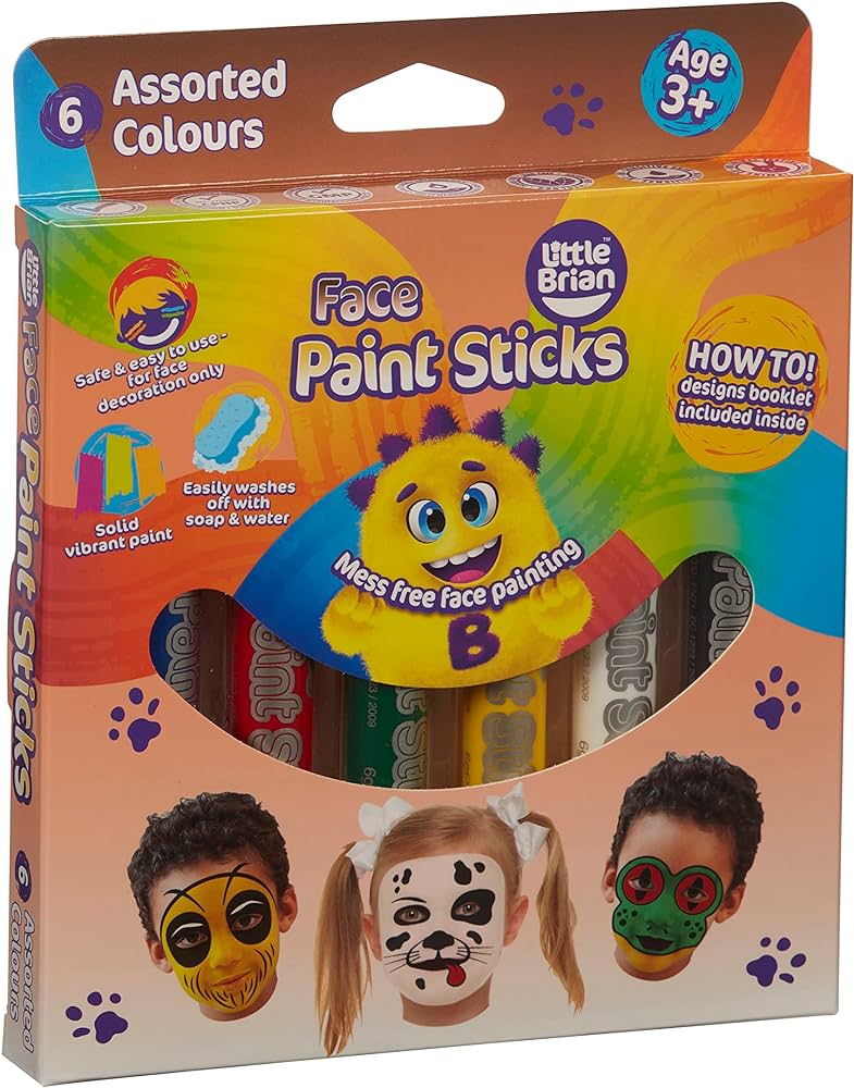 Little Brian Face Paint Sticks Classic 6 pk