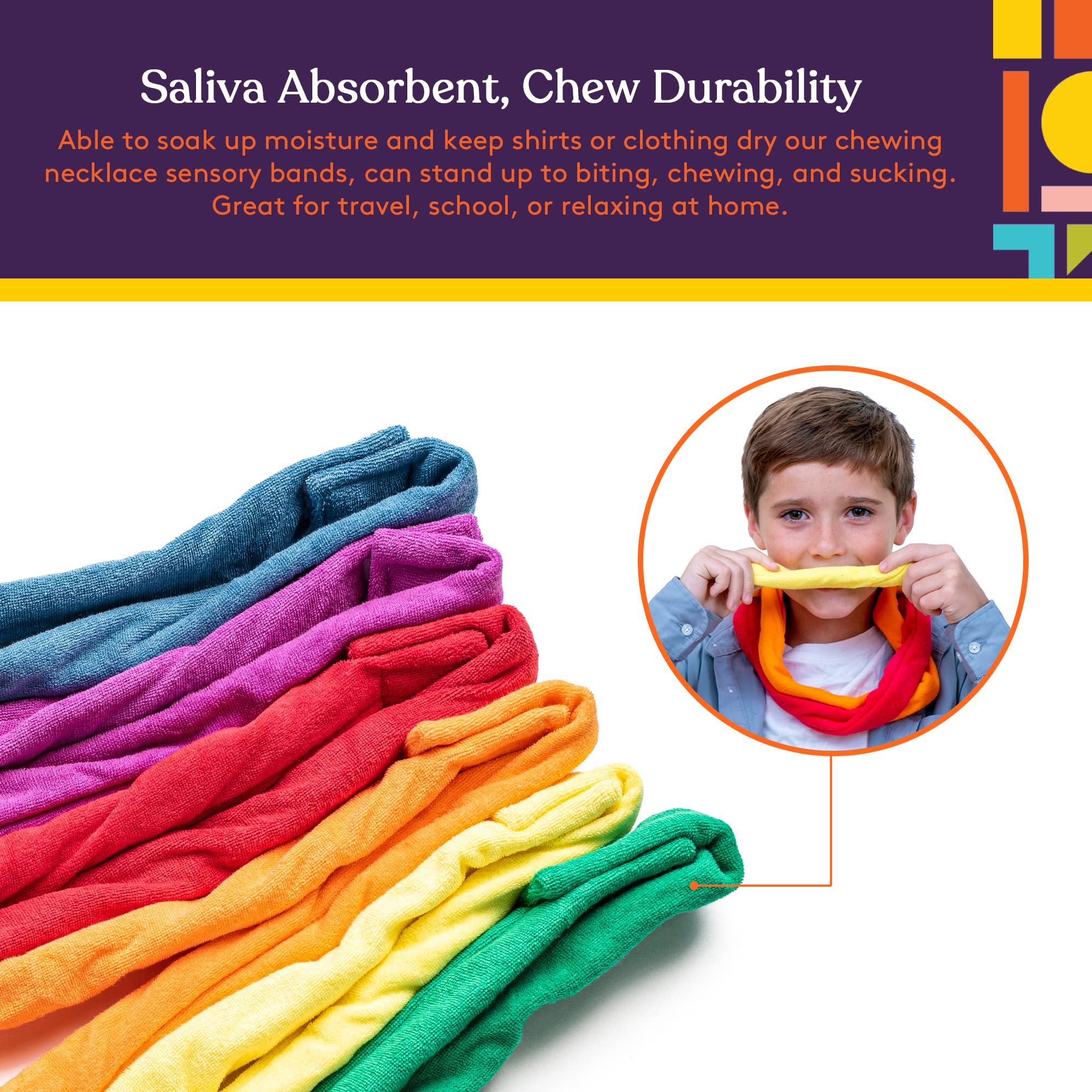 Cloth Chew Bands – Set of 6