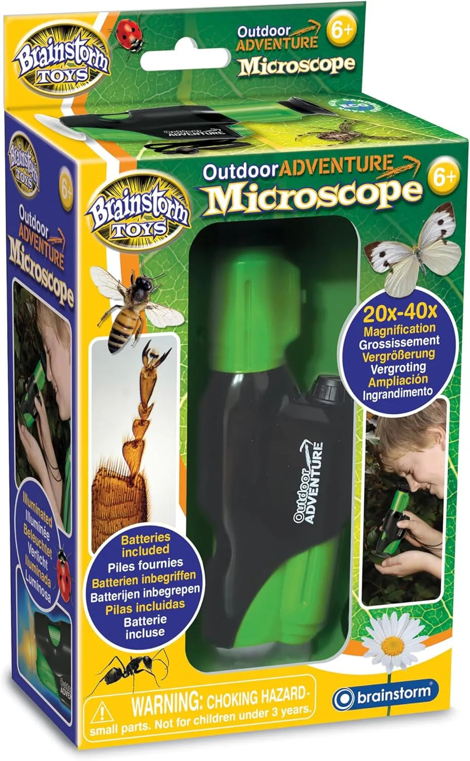 Outdoor Adventure Microscope 20×–40× – Brainstorm Toys