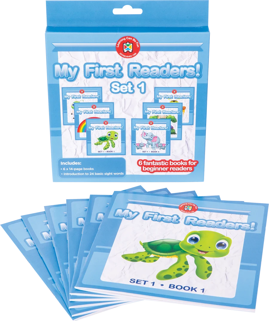 My First Readers Set 1 - By Learning Can Be Fun - 6 Beginner Reading Books