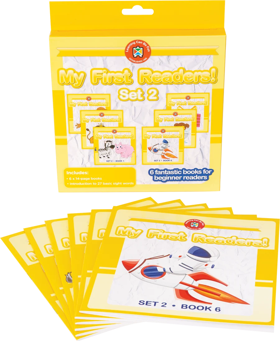 My First Readers Set 2 - By Learning Can Be Fun - 6 Beginner Reading Books