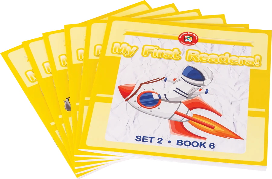 My First Readers Set 2 - By Learning Can Be Fun - 6 Beginner Reading Books