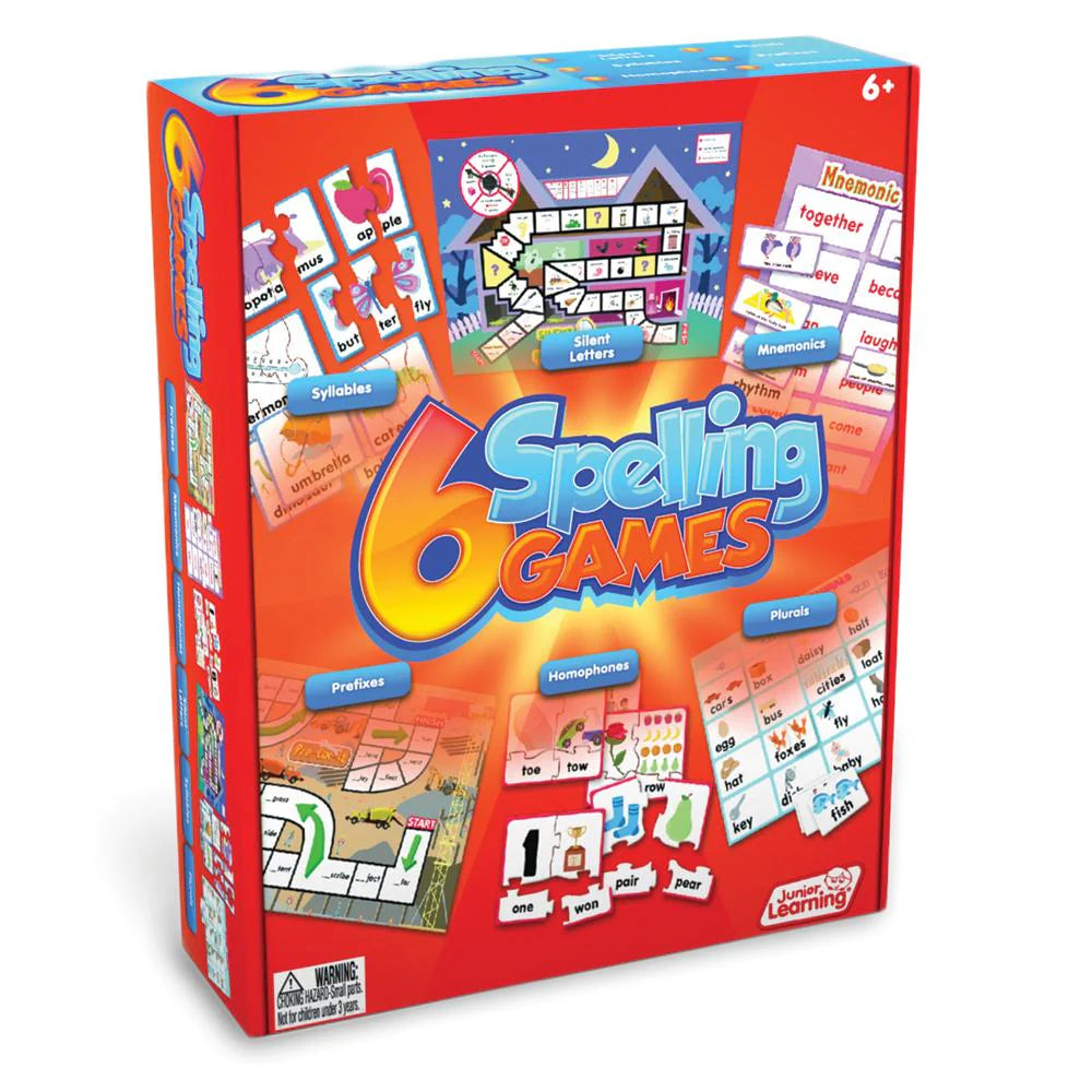 6 Spelling Games by Junior Learning