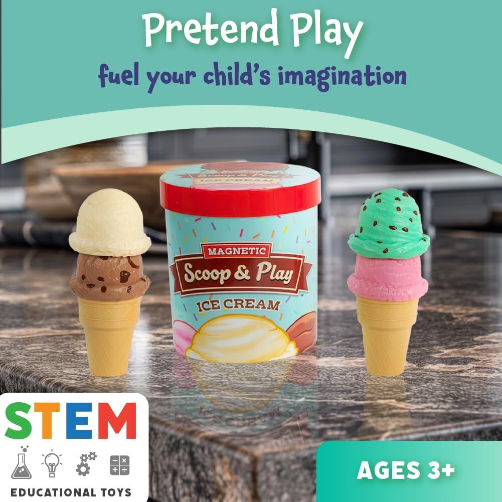 Magnetic Scoop & Play Ice Cream - by Popular Playthings