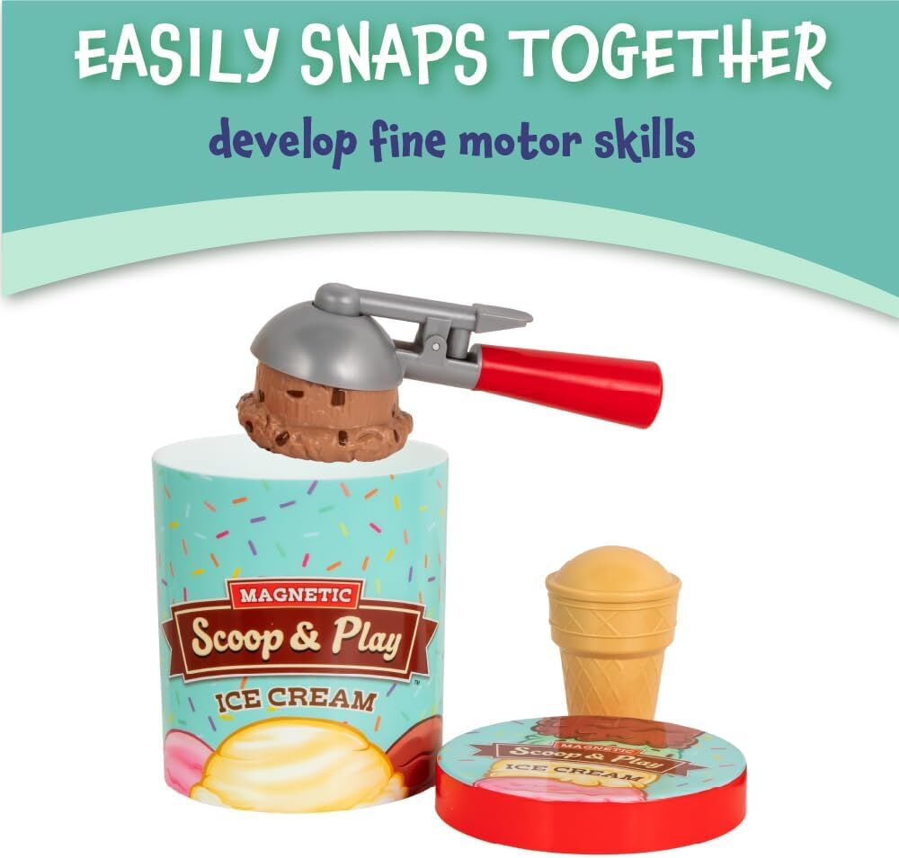 Magnetic Scoop & Play Ice Cream - by Popular Playthings