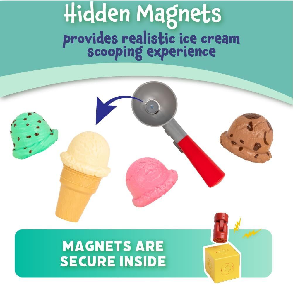 Magnetic Scoop & Play Ice Cream - by Popular Playthings
