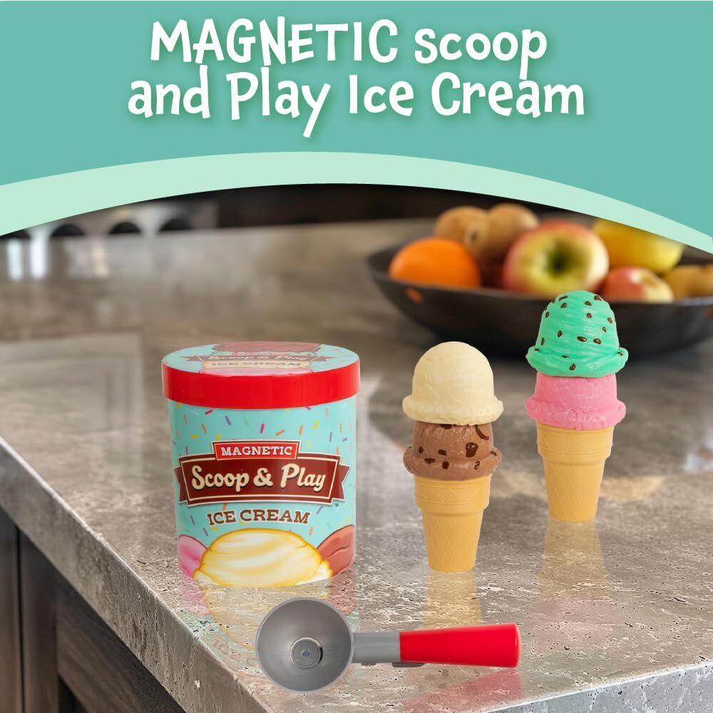 Magnetic Scoop & Play Ice Cream - by Popular Playthings