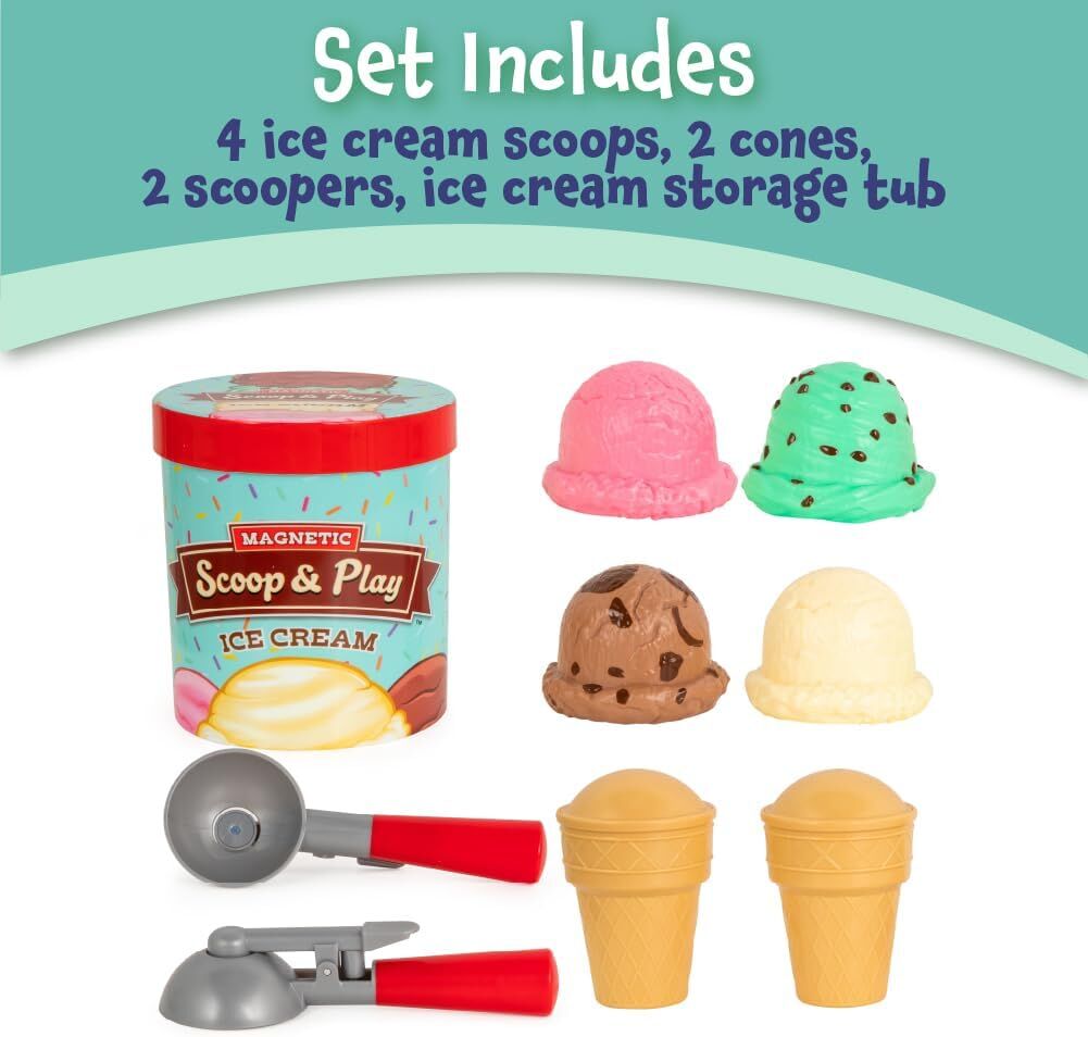Magnetic Scoop & Play Ice Cream - by Popular Playthings