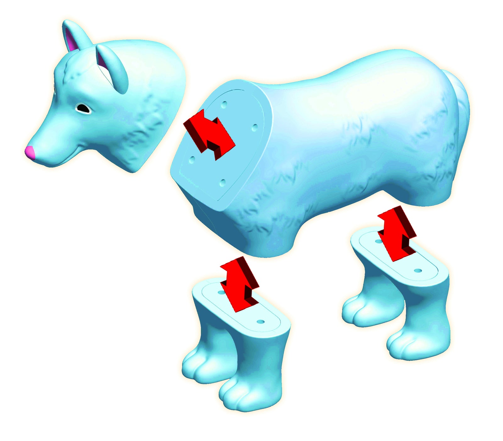 Mix or Match Animals - Farm 2 - Large Pieces