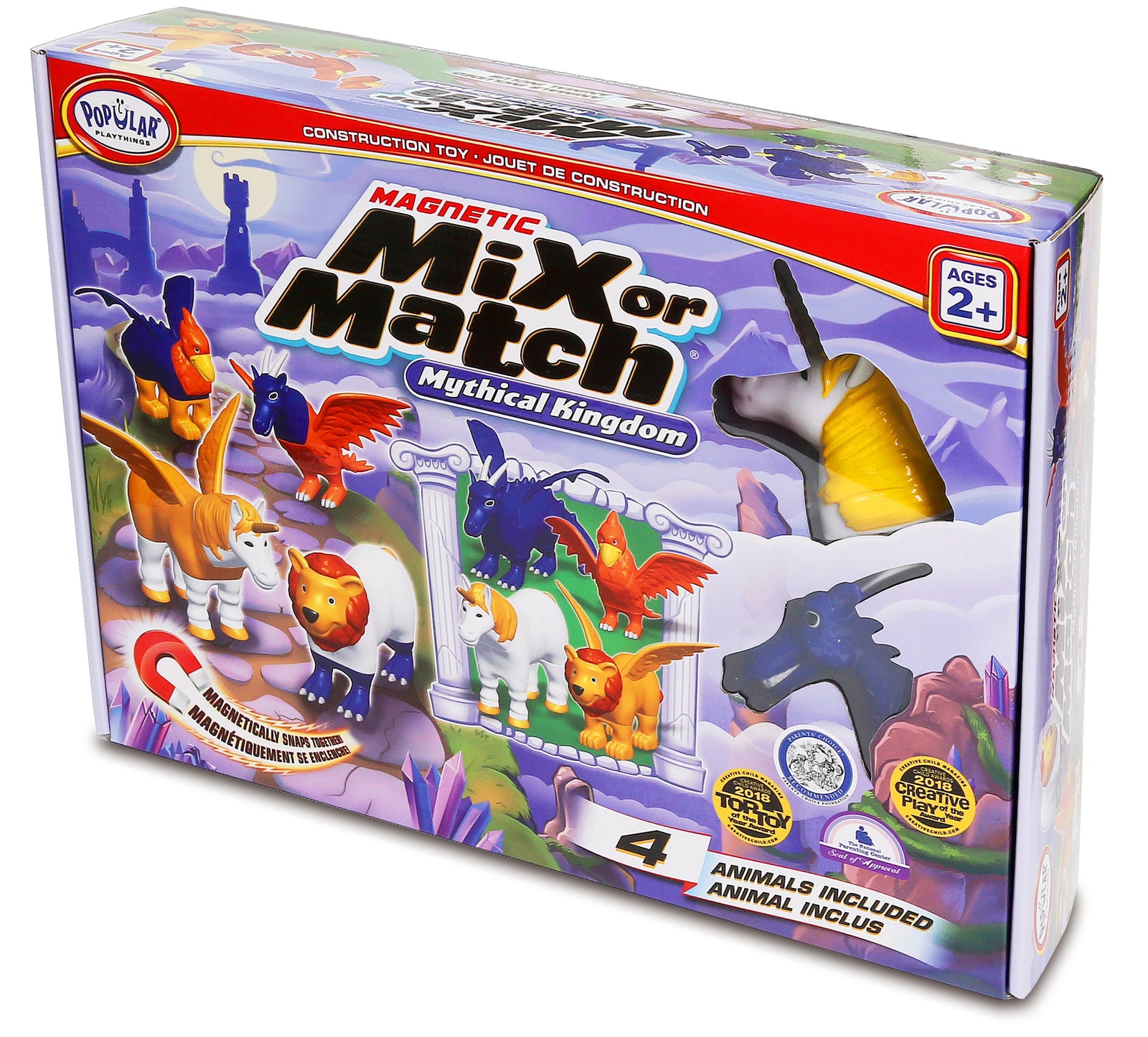 Magnetic Mix or Match Animals - MYTHICAL KINGDOM set 1 - By Popular Playthings