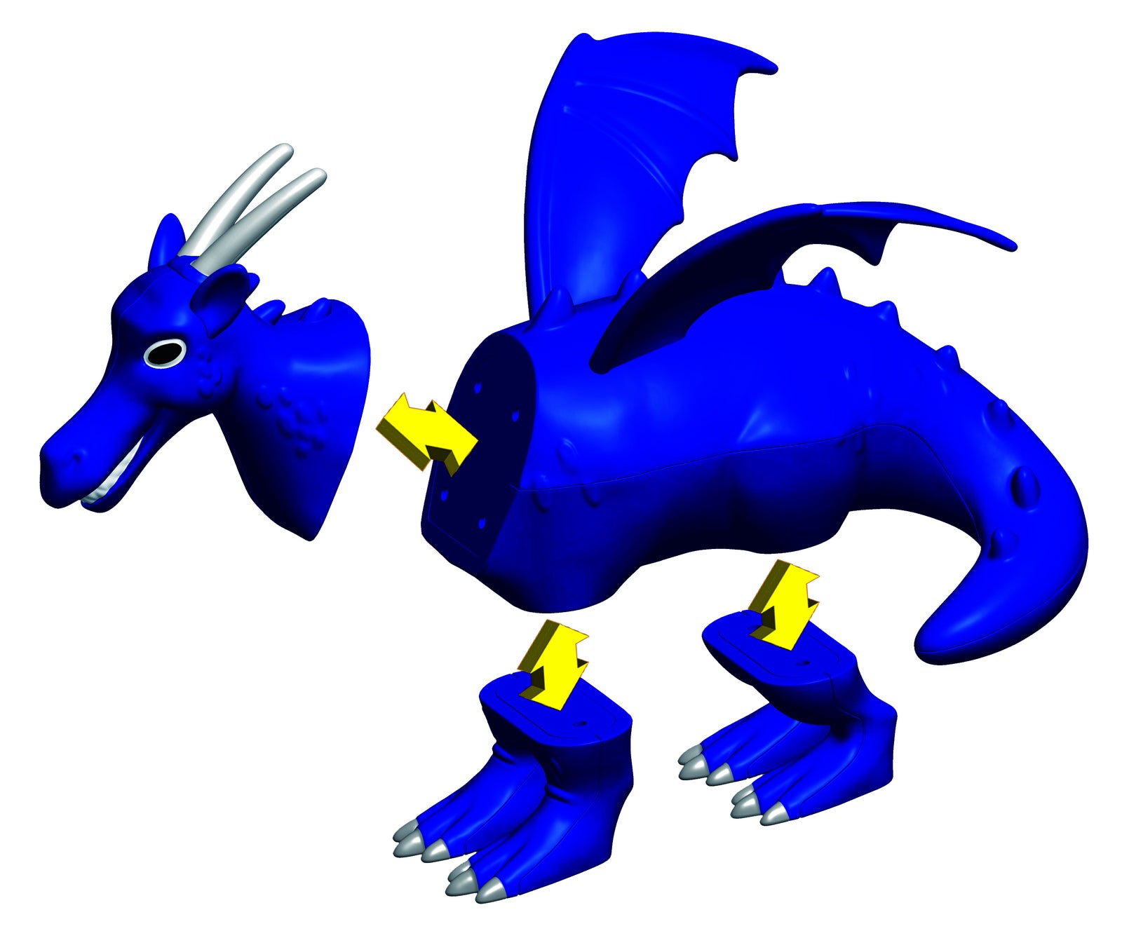 Magnetic Mix or Match Animals - MYTHICAL KINGDOM set 1 - By Popular Playthings
