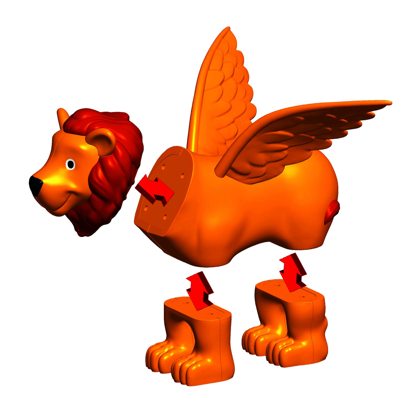 Magnetic Mix or Match Animals - MYTHICAL KINGDOM set 1 - By Popular Playthings