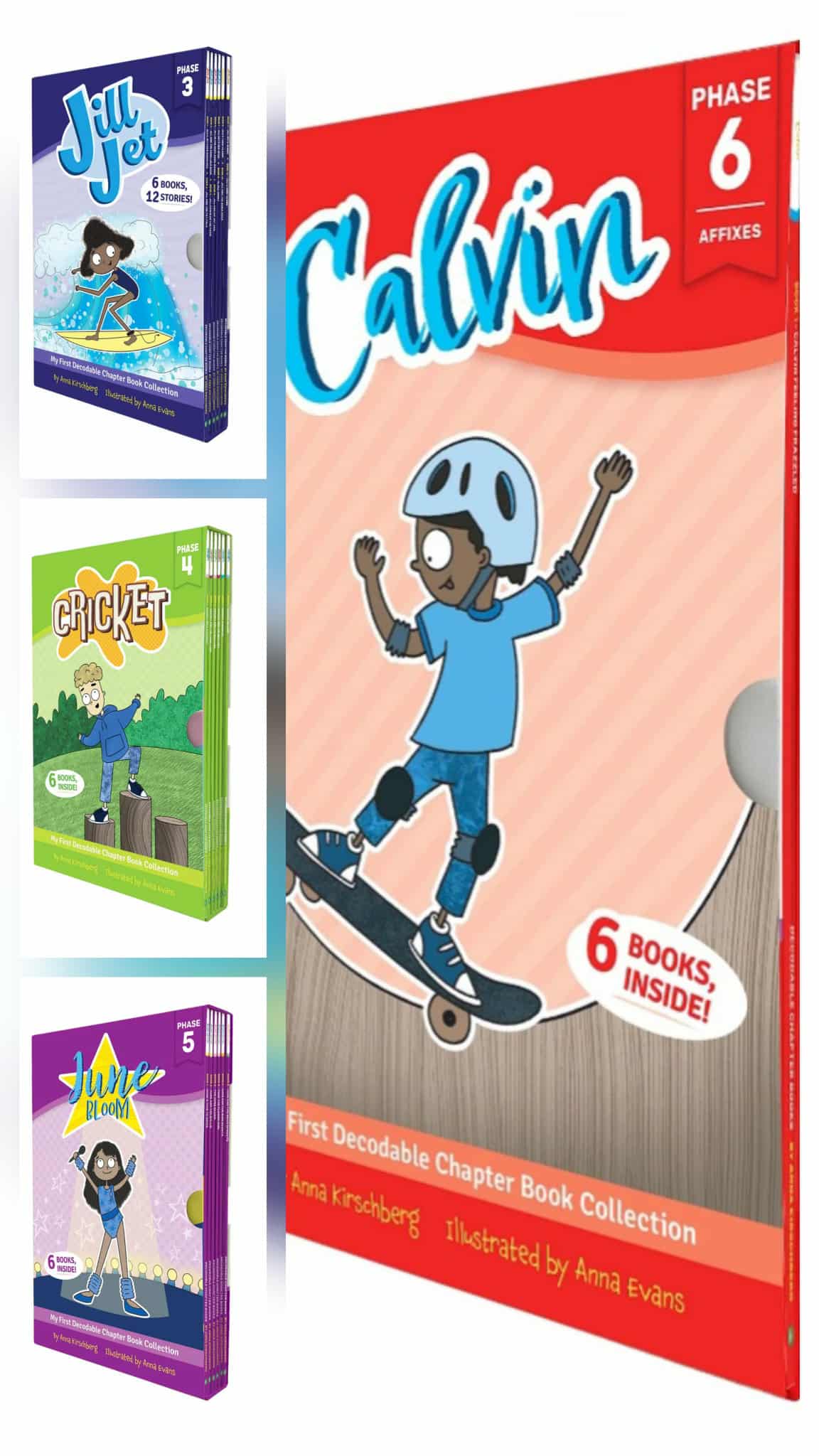 Decodable Chapter Books - Boxed Set - 6 Books/12 stories