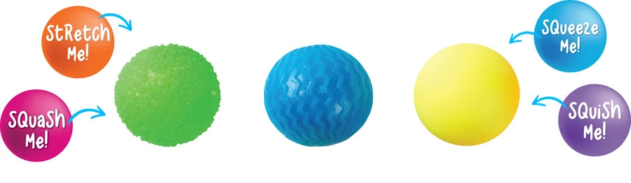 Mindful Monster Sensory Balls – Set of 3 | Sensory Sprouts