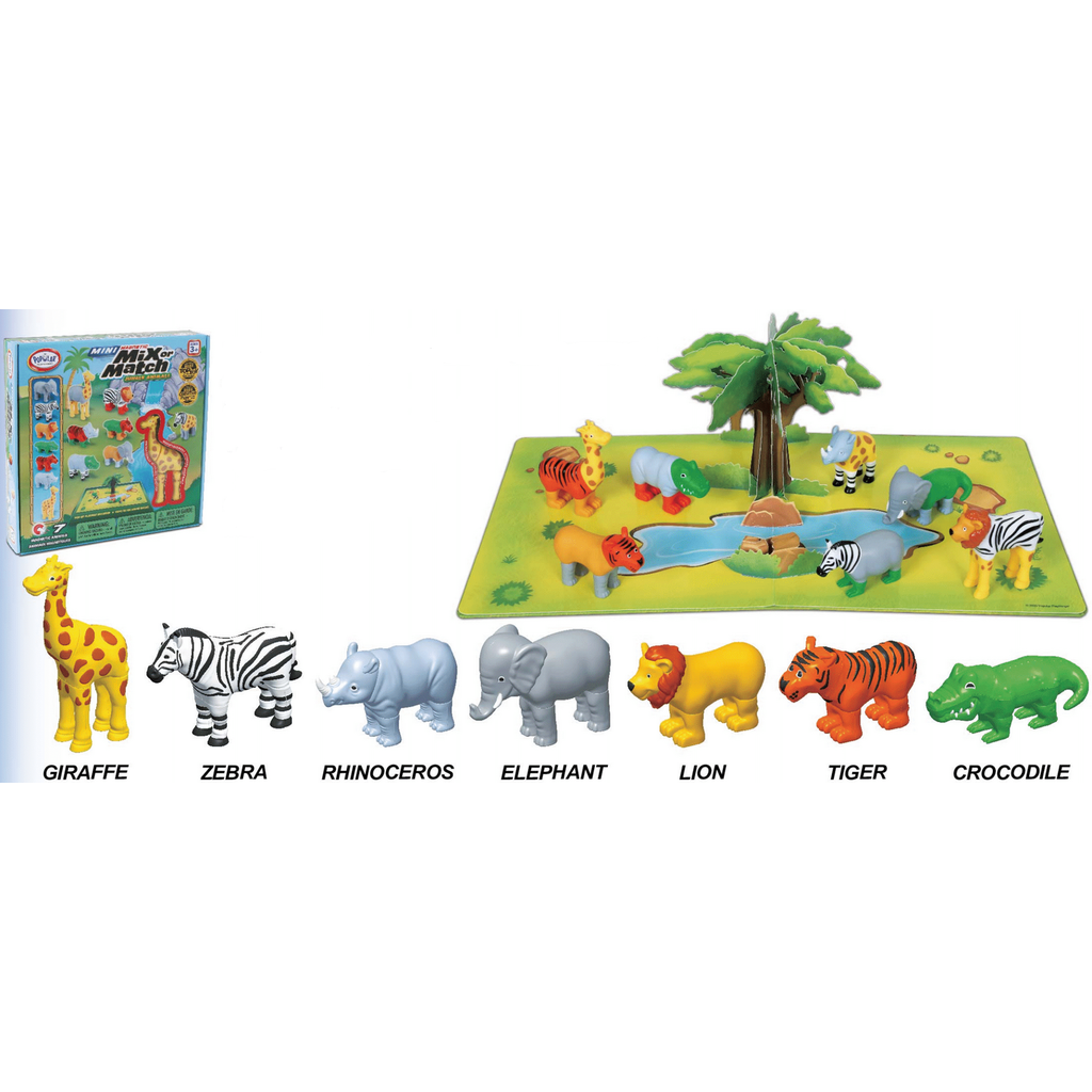 Mini Magnetic | Mix or Match Jungle Animals