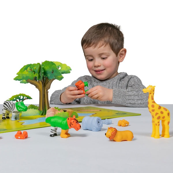 Mini Magnetic | Mix or Match Jungle Animals