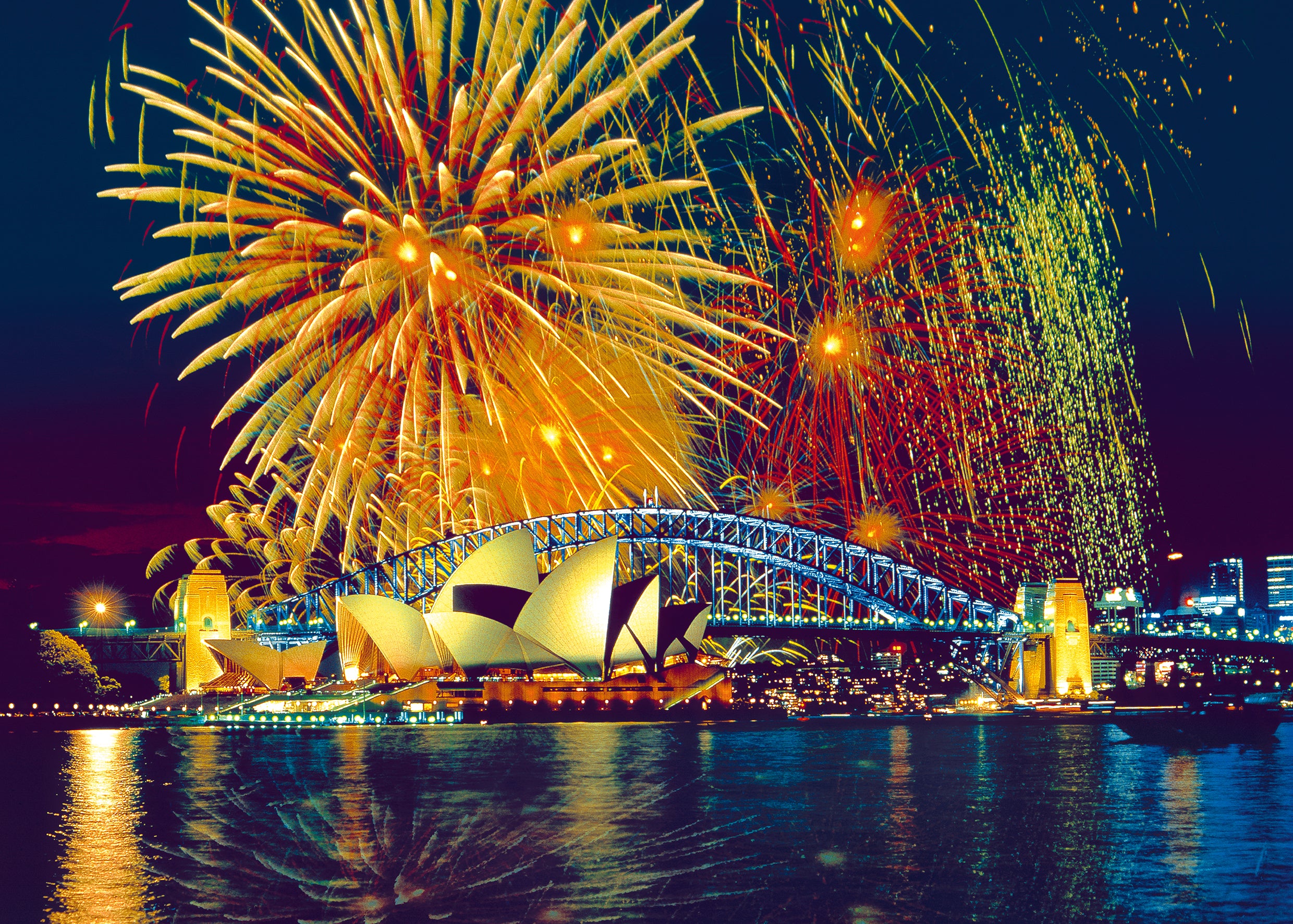 Ravensburger - Fireworks in Sydney Harbour Bridge 1000 Pieces Puzzle