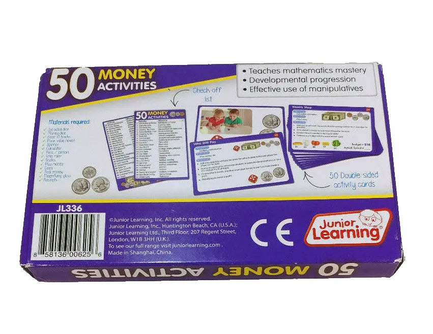 Money Activity Set 50 Money Activities By Junior Learning