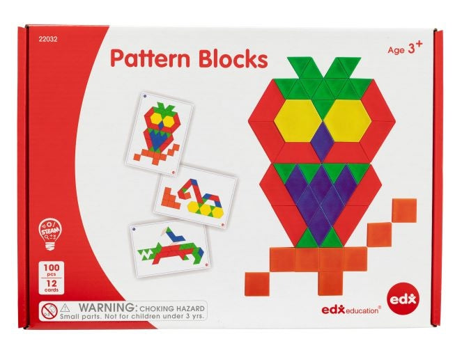 Pattern Blocks & Boards 100pc by edx-education