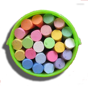 Jumbo Chalk-Sidewalk Bucket 24 Pieces