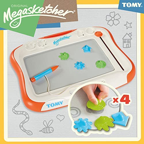 WHITE/ORANGE - TOMY Megasketcher Classic - Drawing Tool