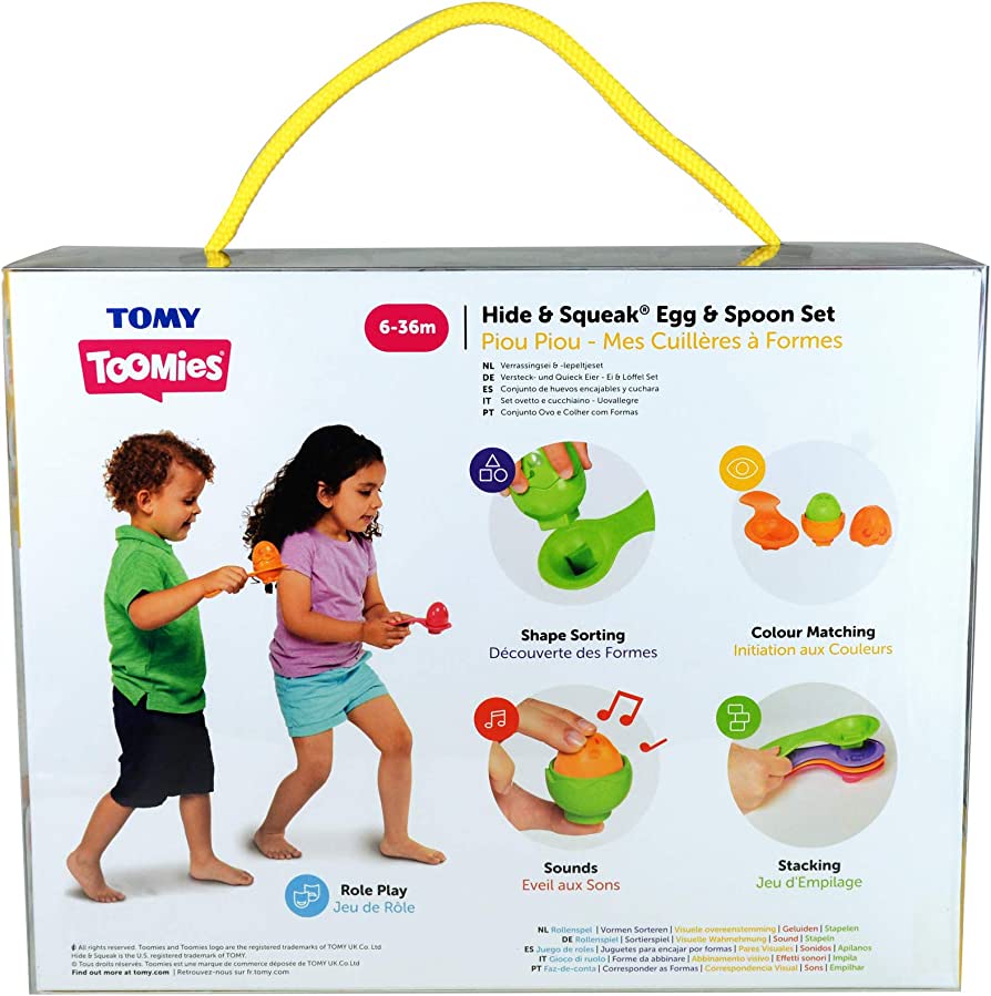 Hide and Squeak Egg and Spoon Set by TOMY