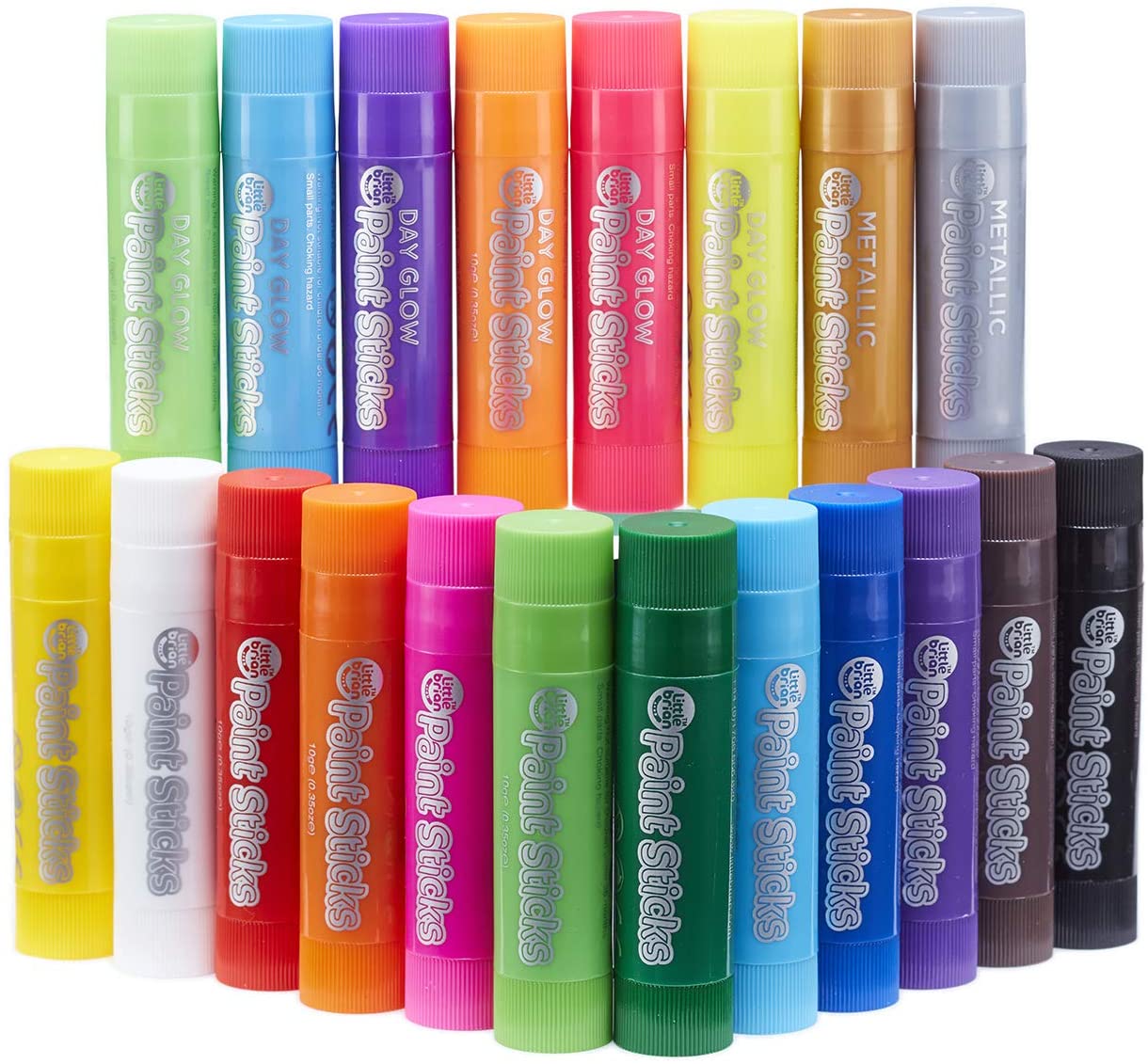 20 Pack of Mess Free Paint Sticks Bucket by Little Brian