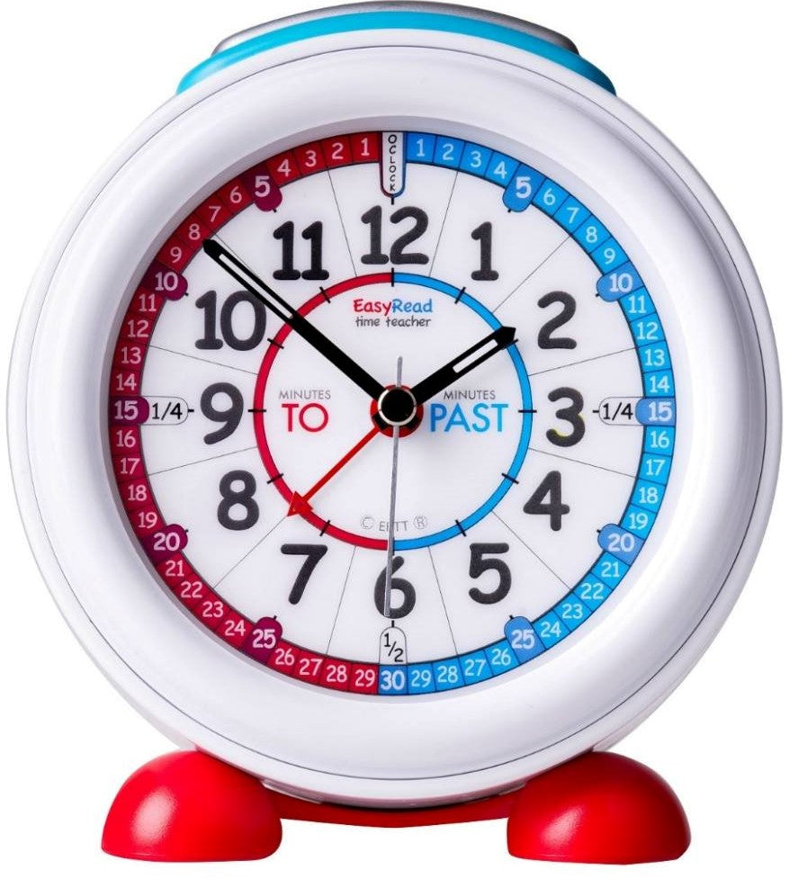 Easyread Time Teacher Alarm Clock ( Red/Blue Face )
