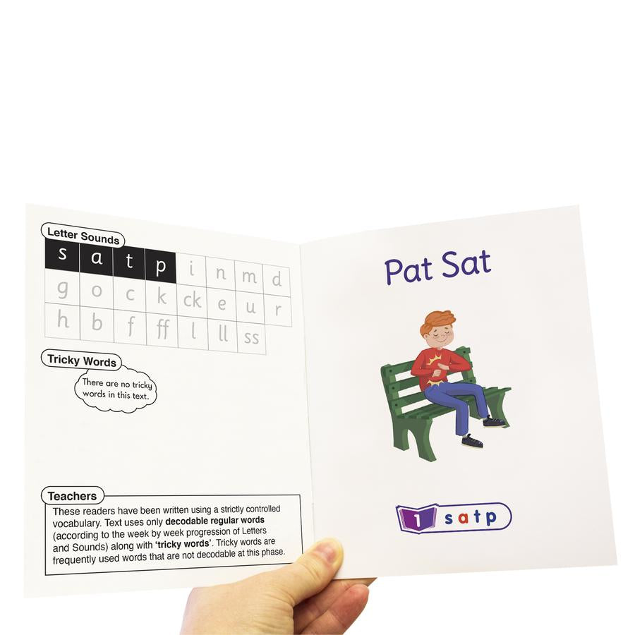 12 Decodable Readers - Phase 2 - Letter Sounds - FICTION Books - By Junior Learning