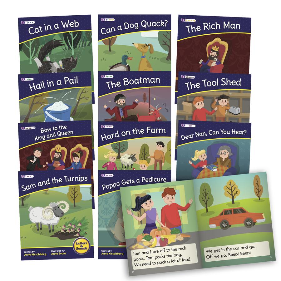 12 Decodable Readers - Phase 3 - Phonics - FICTION Books by Junior Learning