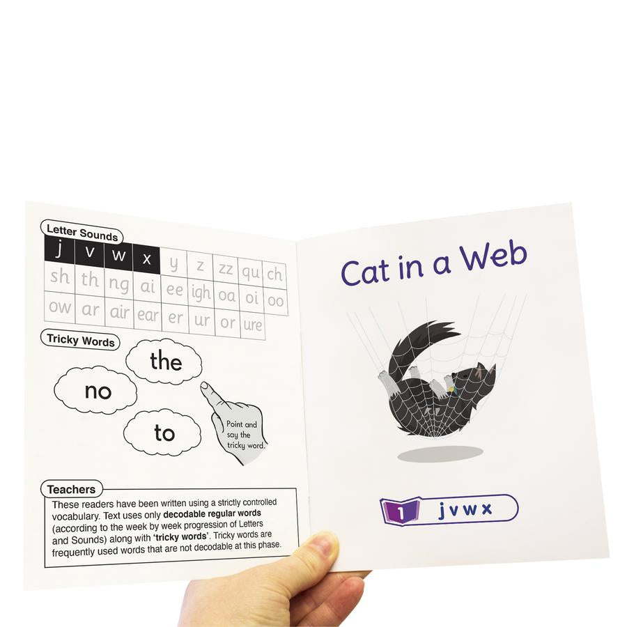 12 Decodable Readers - Phase 3 - Phonics - FICTION Books by Junior Learning