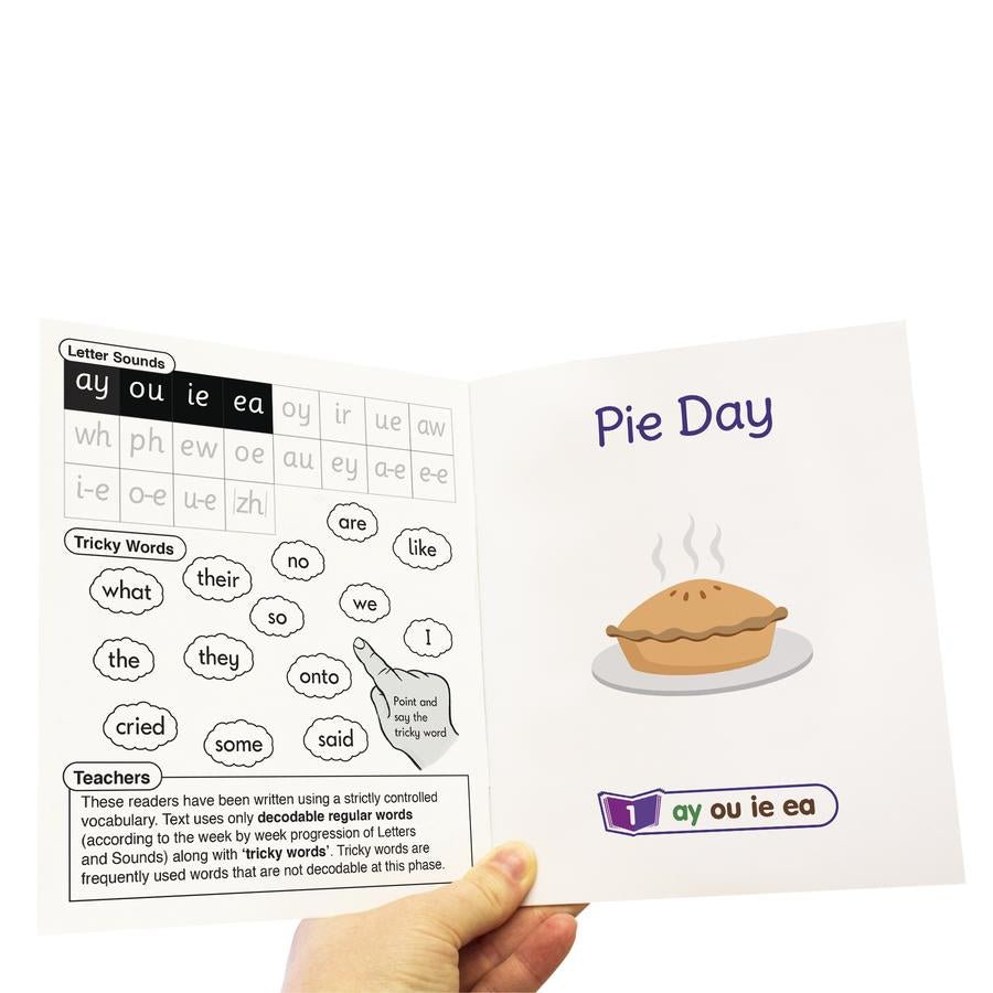 12 Decodable Readers - Phase 5 - Vowel Sounds - FICTION Books - By Junior Learning