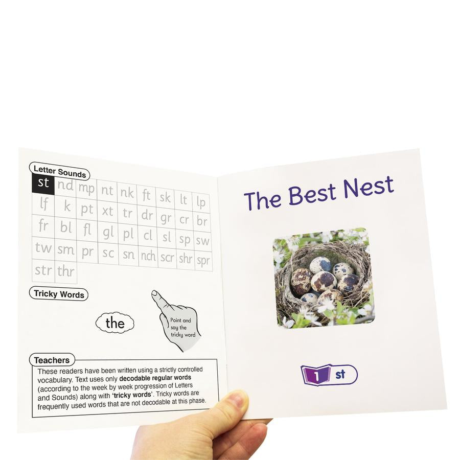 12 Decodable Readers - Phase 4 - Blend - NON FICTION Books - By Junior Learning