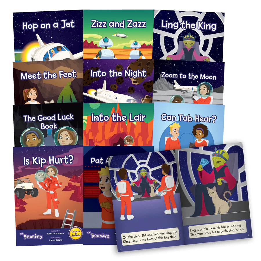 12 Decodable Readers - Phase 3 - Phonics - FICTION Books by Junior Learning