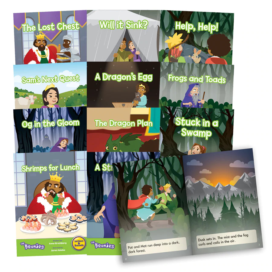 12 Decodable Readers - Phase 4 - Blend - FICTION Books - By Junior Learning