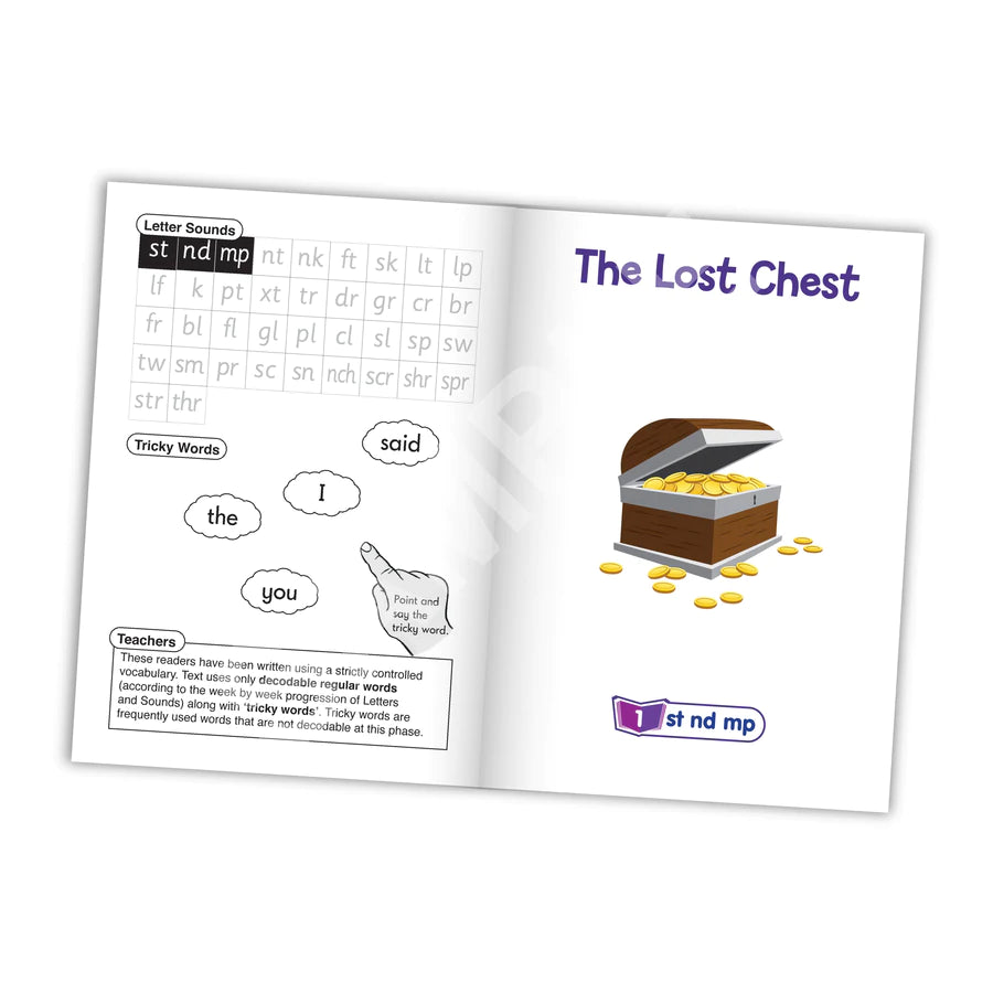 12 Decodable Readers - Phase 4 - Blend - FICTION Books - By Junior Learning