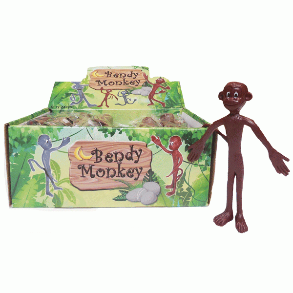 Brown Bendy Monkey by New Dimension