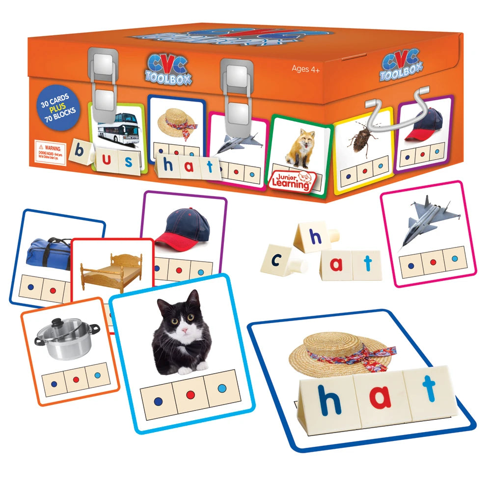 Consonant, Vowel and Consonant Sounds CVC Toolbox by Junior Learning