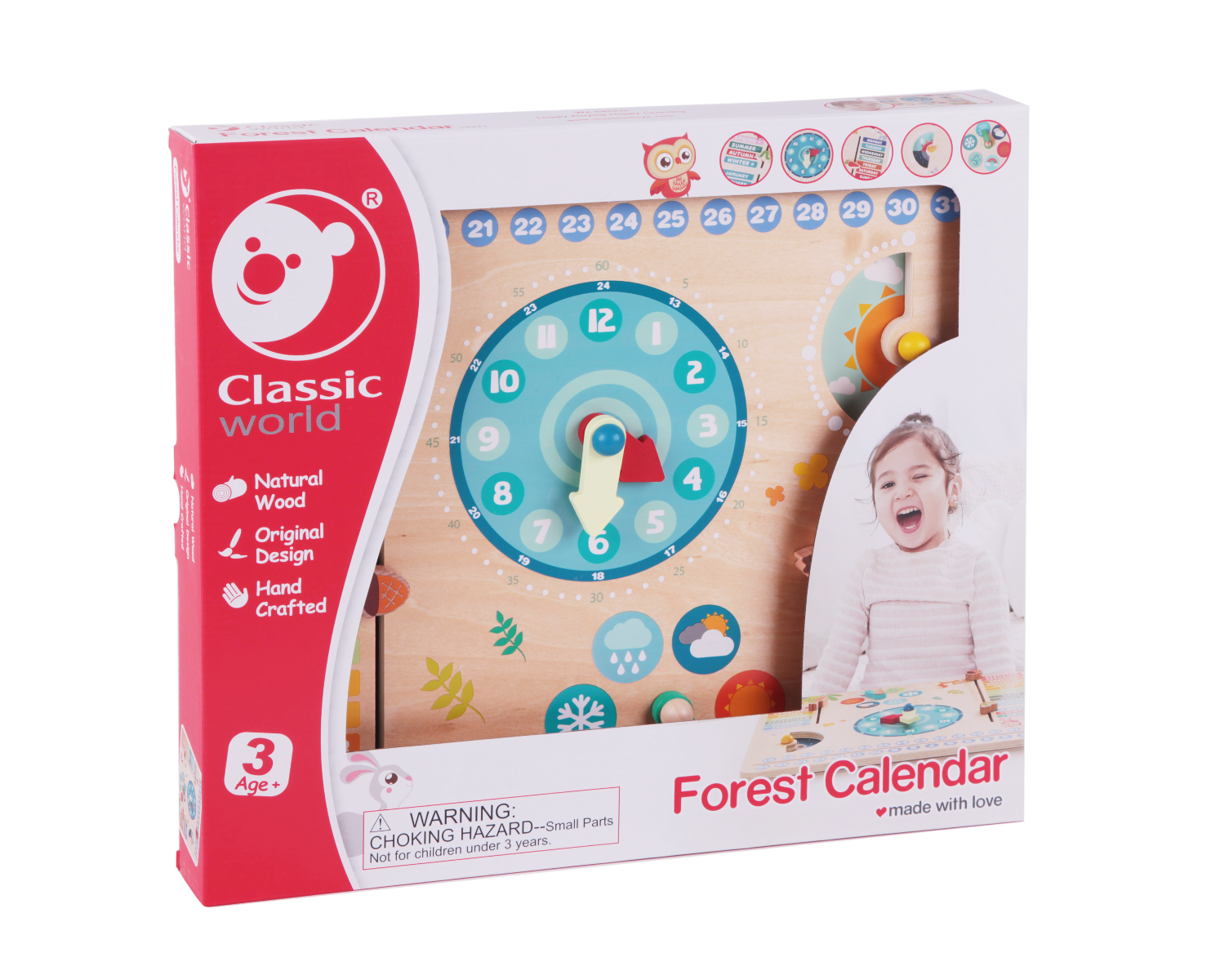 Wooden Forest Calendar by Classic World