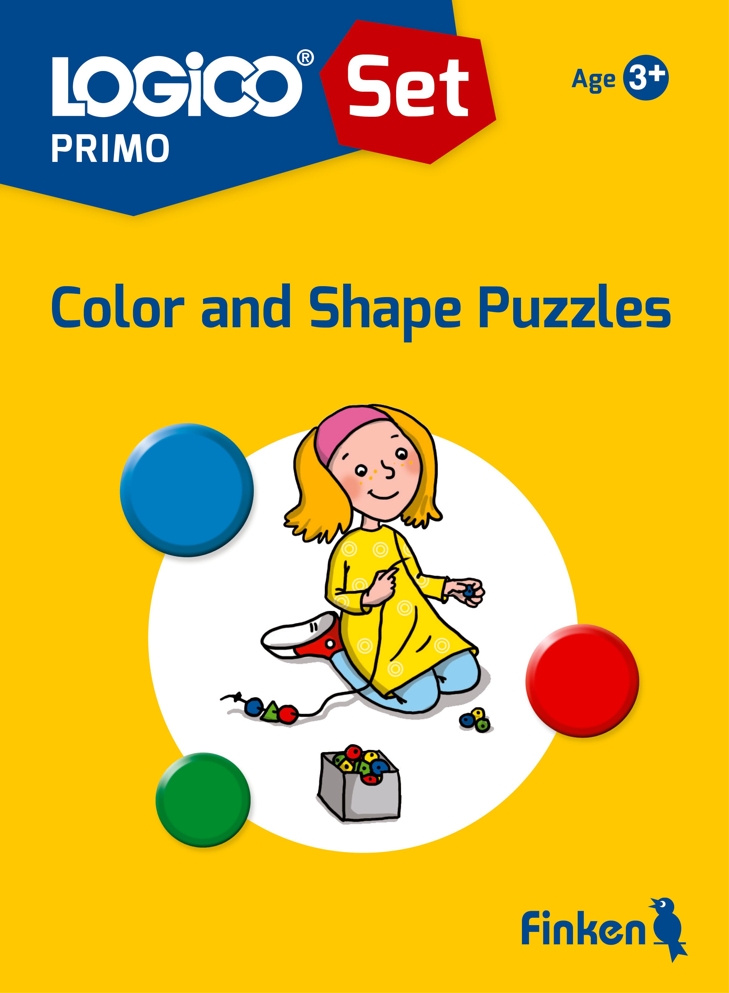 Colour and Shape Puzzles Learning Cards for LOGICO Primo Board 3 years