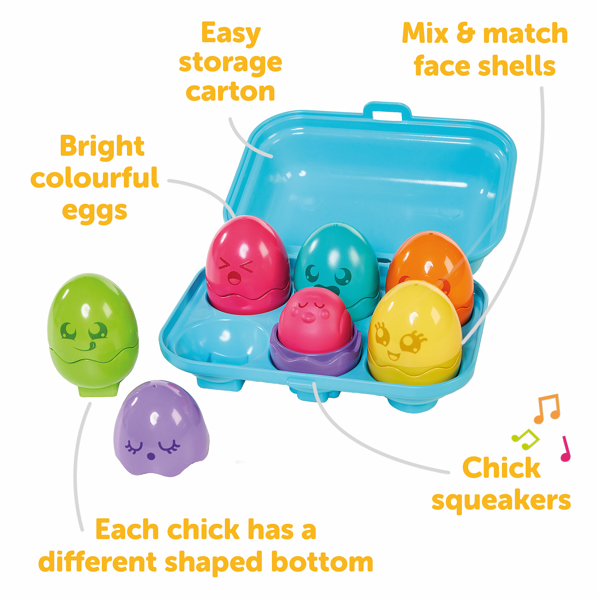 Hide and Squeak Bright Chicks by TOMY