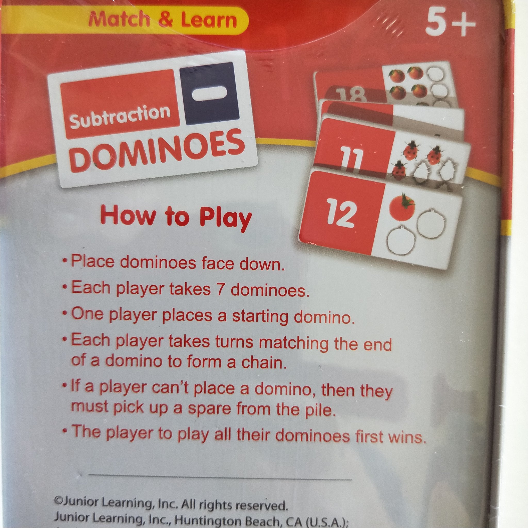 Subtraction Dominoes by Junior Learning