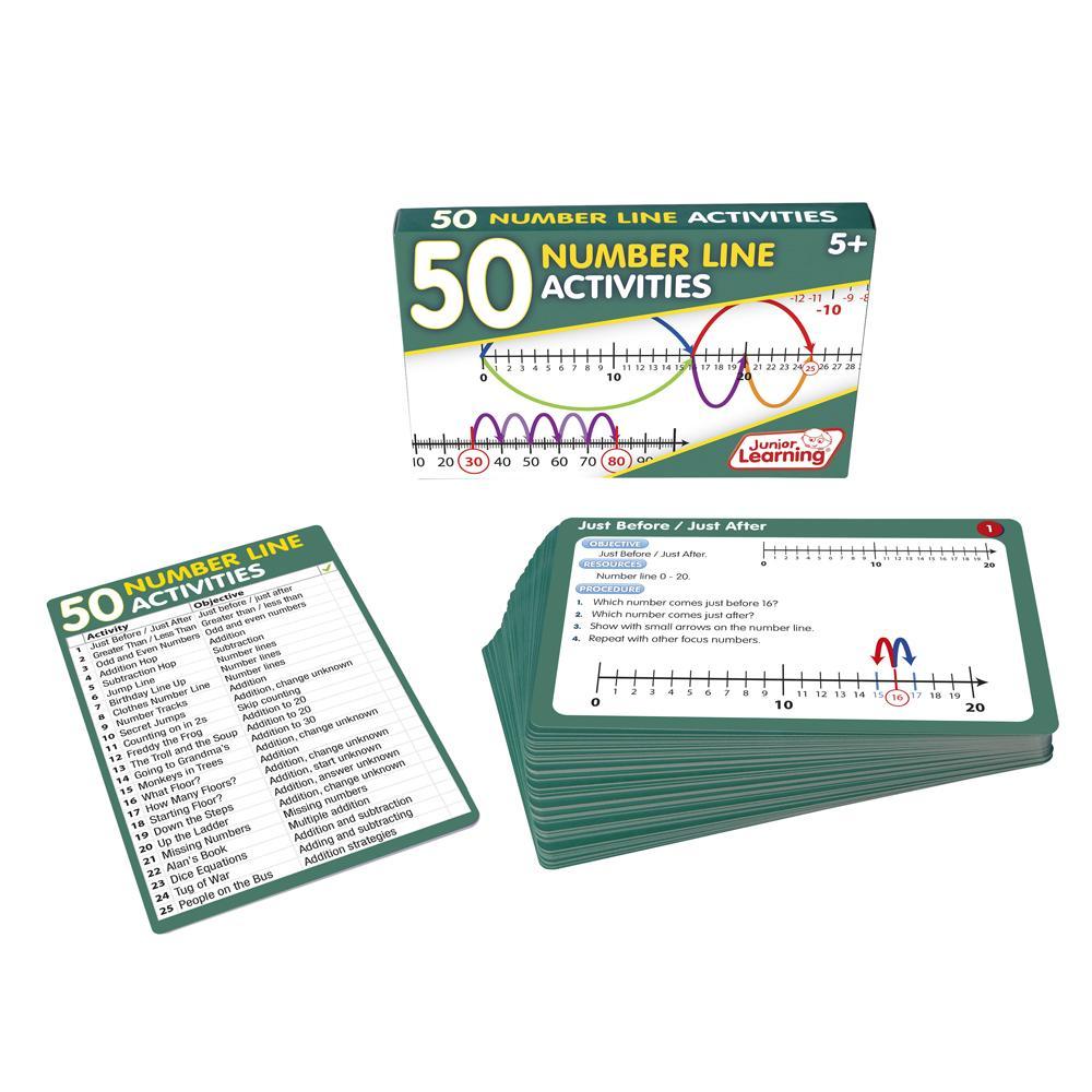 50 Number Line Activities by Junior Learning
